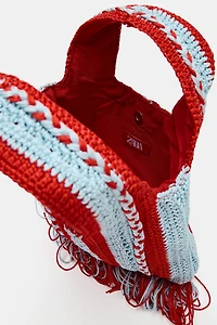 CROCHET PRINT HANDBAG