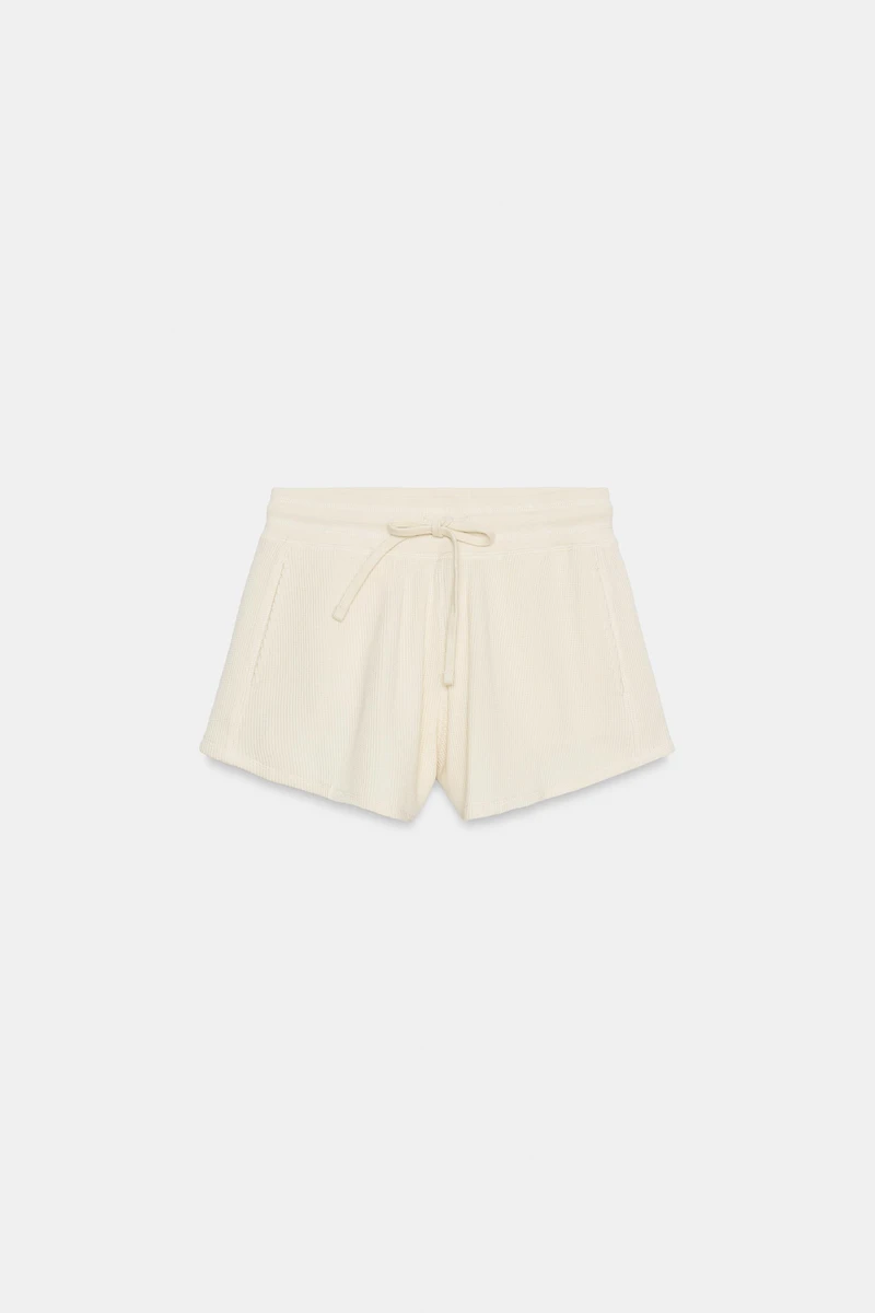 SHORT WAFFLE EN COTON