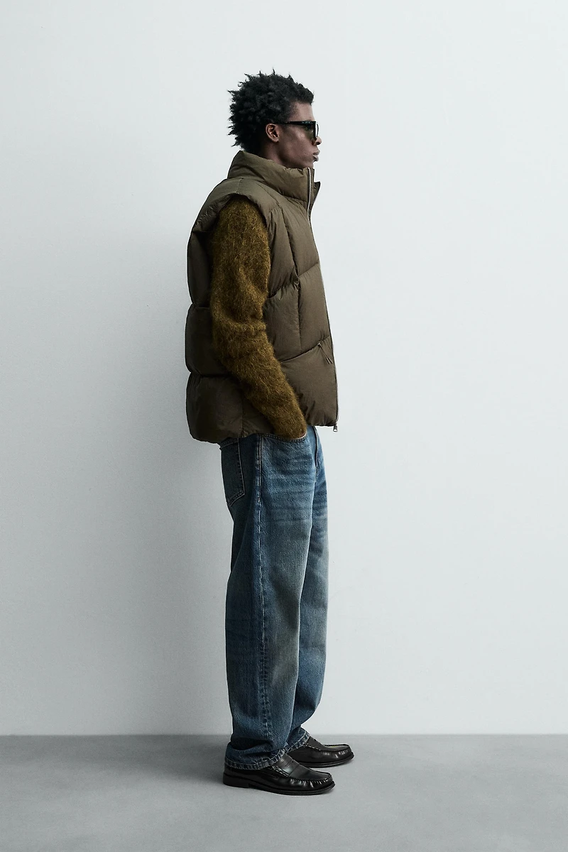 100% FEATHER PUFFER VEST