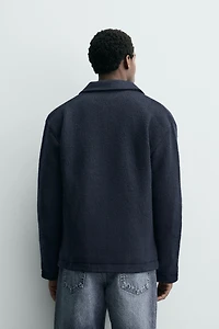 TEXTURED POCKET CARDIGAN