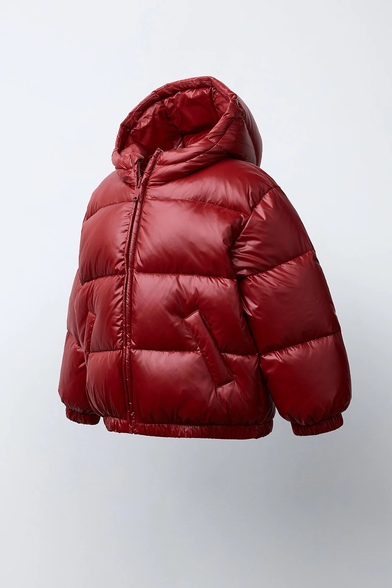 DOUDOUNE 50% PLUME ET DUVET DÉPERLANTE COUPE-VENT AVEC CAPUCHE