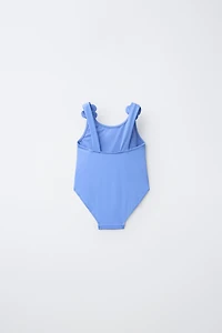 2-6 YEARS/ 3D FLOWER TEXTURED SWIMSUIT