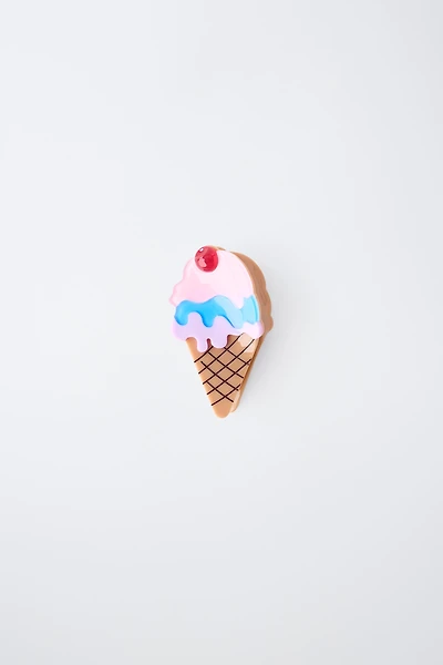 ICE CREAM-SHAPED HAIR CLIP