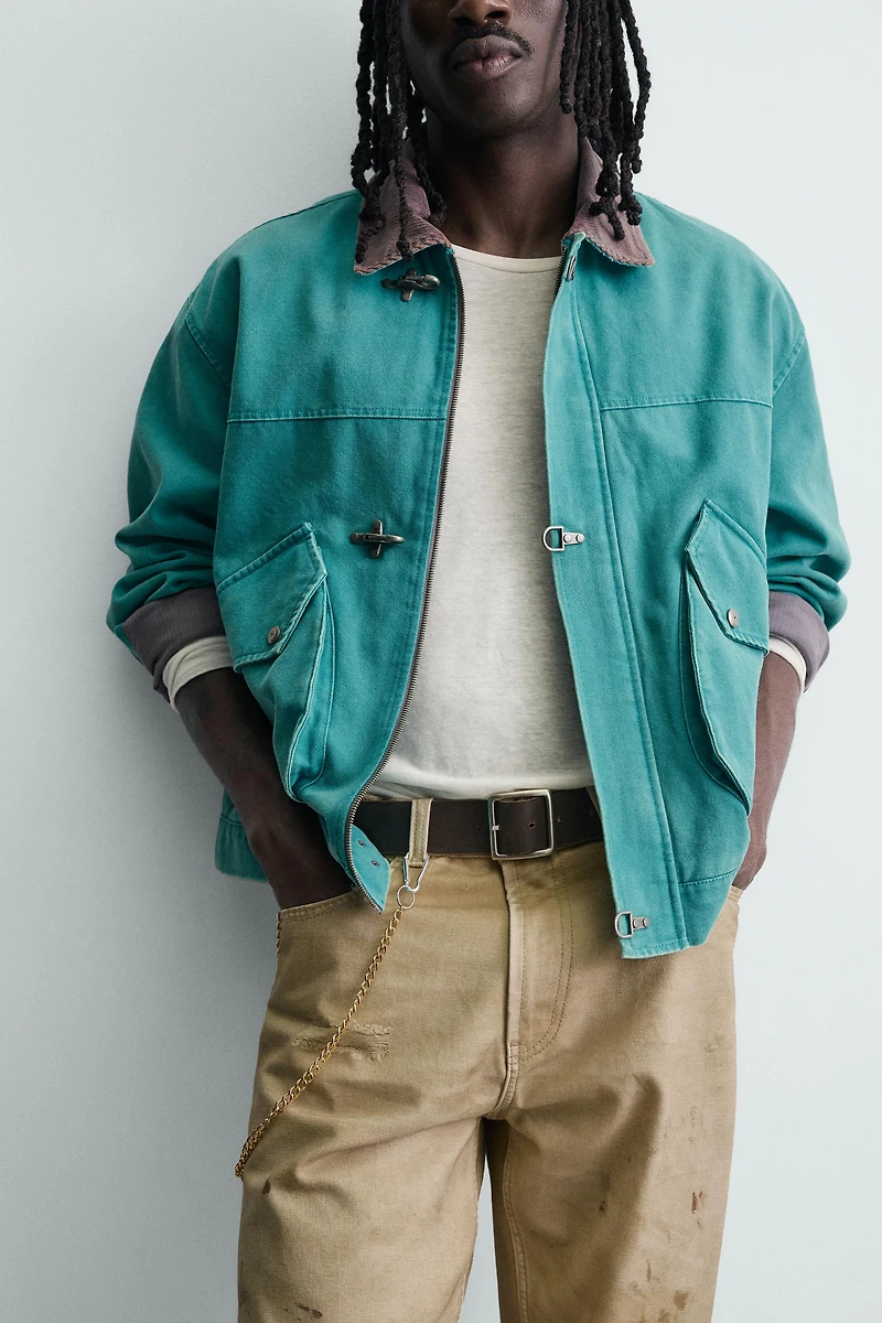 BOXY FIT FIREMAN CLASP JACKET