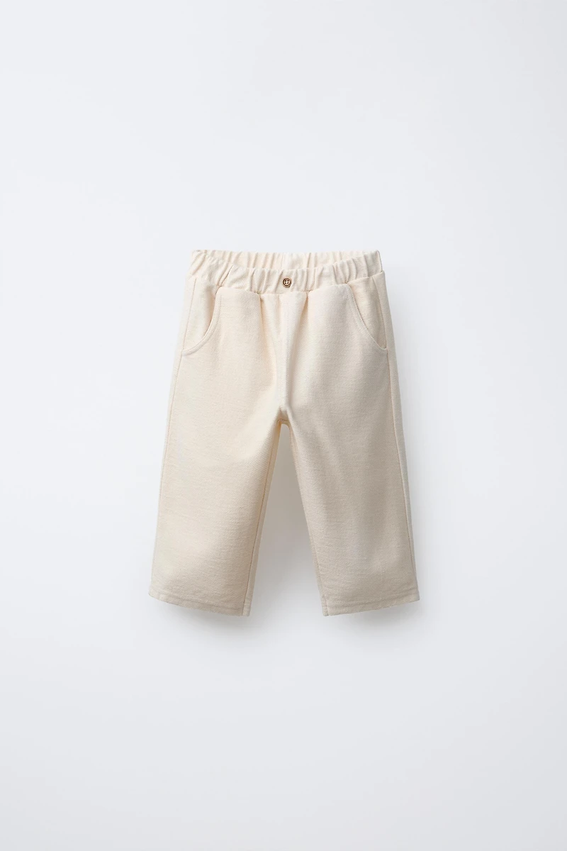 TWILL BUTTON PANTS