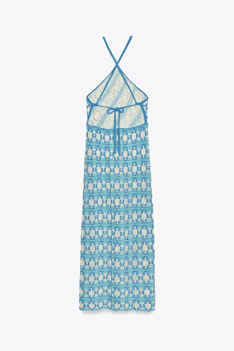 KNIT HALTER DRESS