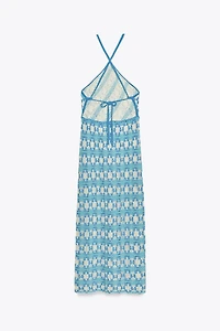 KNIT HALTER DRESS