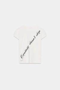 T-SHIRT À INSCRIPTION SUR LE DEVANT