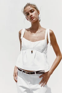 Z1975 DENIM STRAPPY TOP