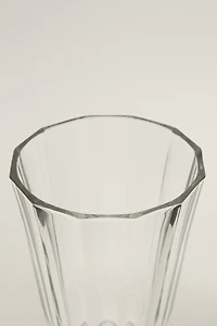 RAISED FACETED WINE GLASS