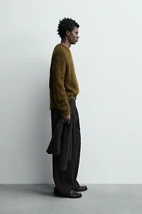 PULL EN FIBRE D'ALPAGA MÉLANGÉE