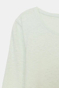 WASHED EFFECT LINEN T-SHIRT