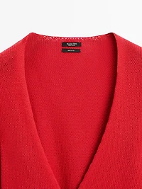 Cardigan ceinture fantaisie