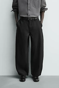 BARREL FIT LYOCELL - COTTON PANTS