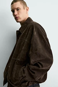 BLOUSON EFFET DAIM