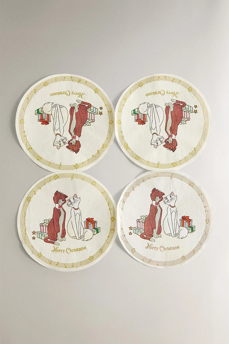 LOT SERVIETTES EN PAPIER ENFANT LES ARISTOCHATS ©DISNEY NOËL (LOT DE 20)