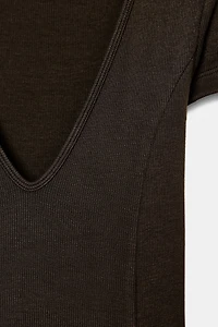 ROBE LONGUE CÔTELÉE
