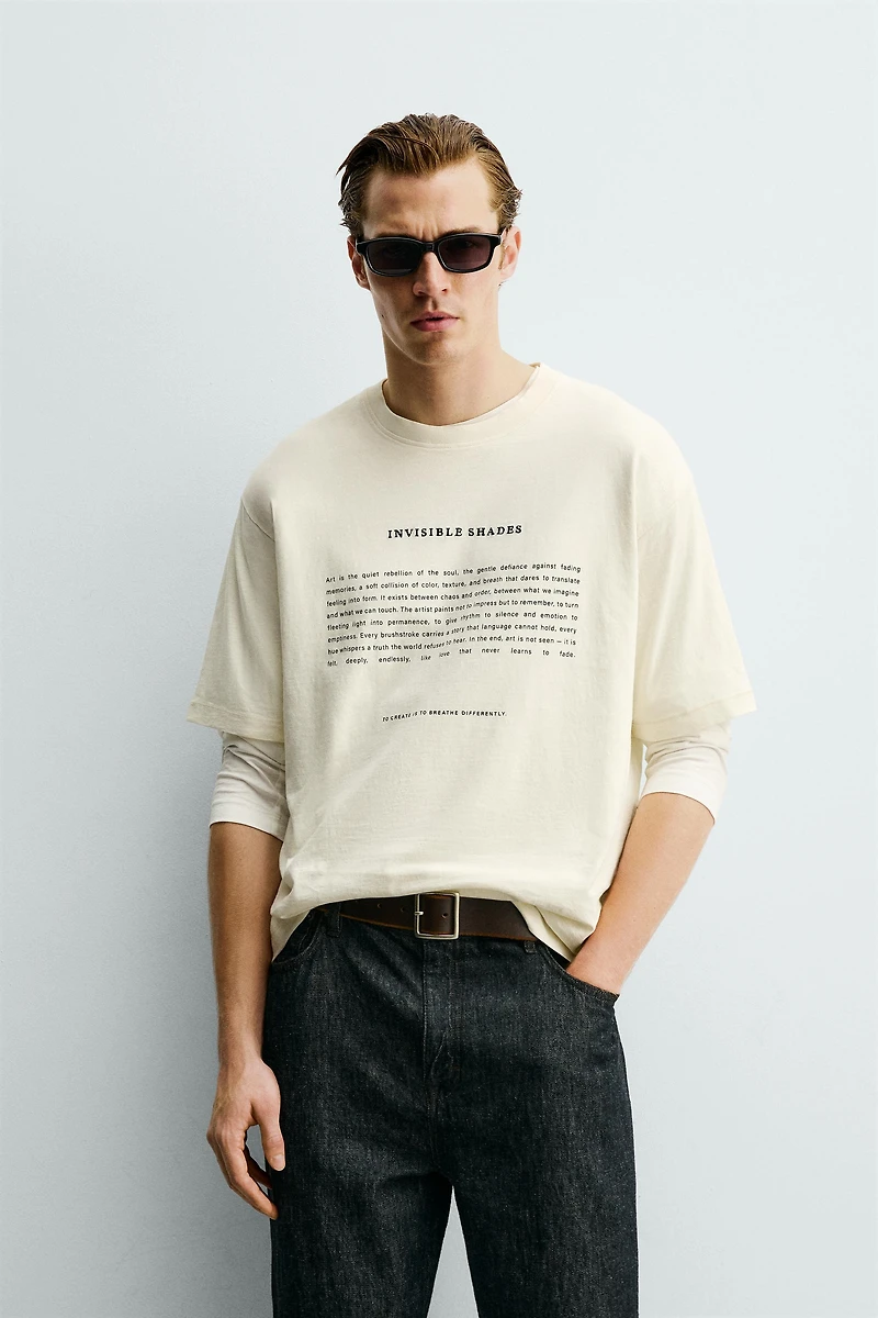 TEXT PRINT T-SHIRT
