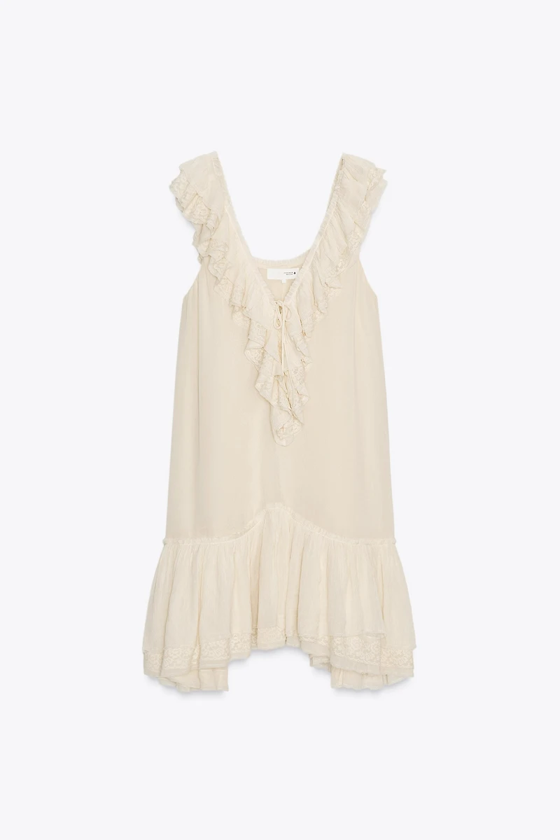 RUFFLED LACE DRESS ZW COLLECTION