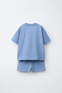 JOGGING SET WITH T-SHIRT AND BERMUDA SHORTS