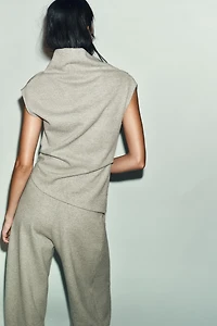 WRAP FRONT BUTTON PANTS