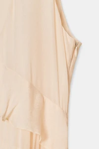 RUFFLED MIDI DRESS