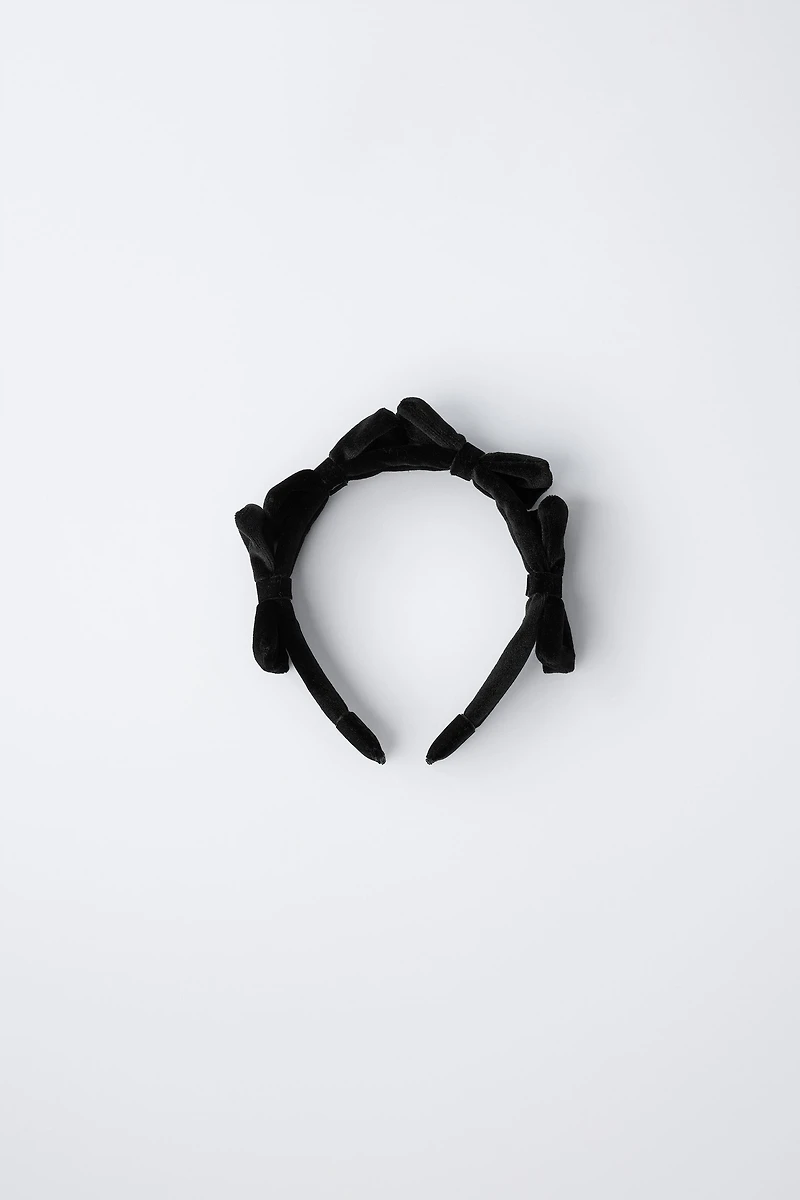 VELVET BOWS HEADBAND