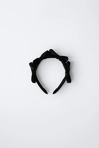 VELVET BOWS HEADBAND