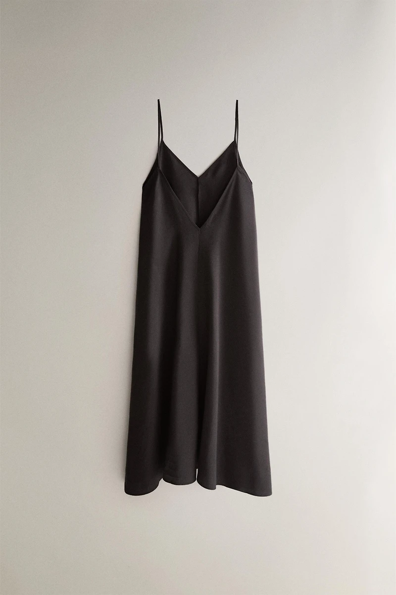 SATIN BEACH DRESS