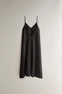 SATIN BEACH DRESS