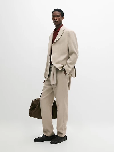 Linen suit pants