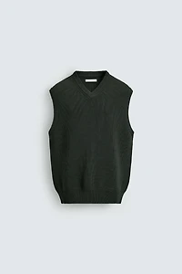 PURL KNIT VEST