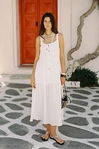 PANELED MIDI DRESS
