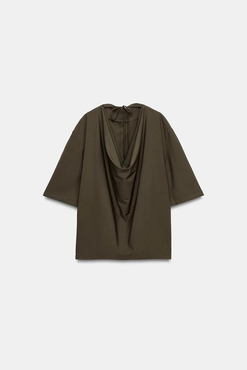 TOP FLUIDE MANCHES COURTES ZW COLLECTION