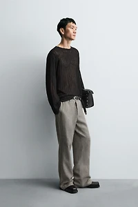 PULLOVER OPENWORK KNIT SWEATER