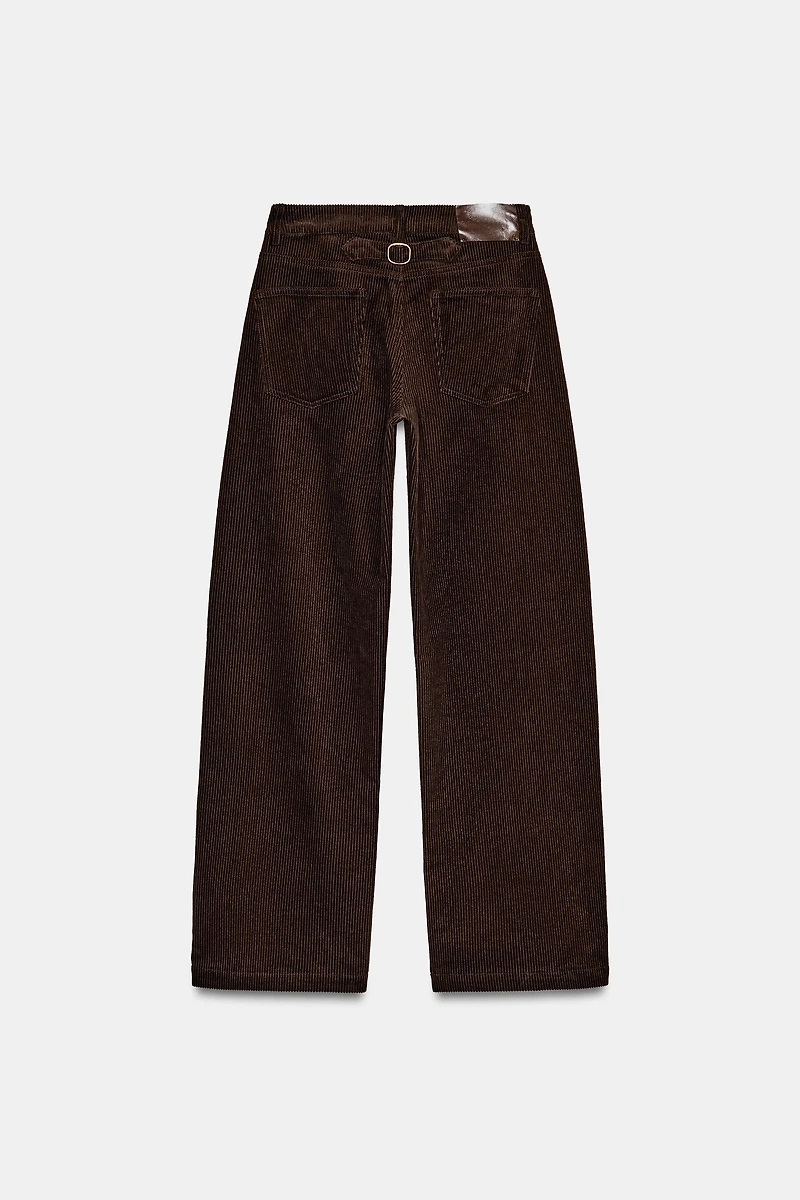 CORDUROY STRAIGHT LEG PANTS