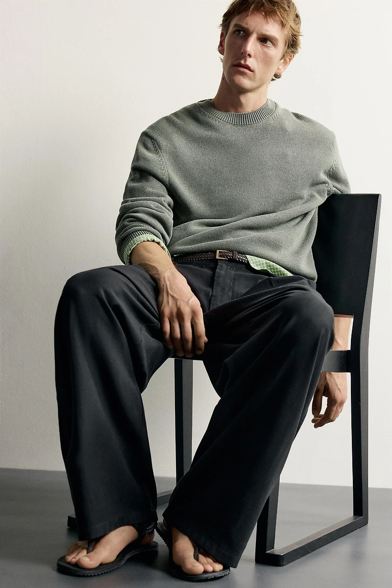 PLEATED FLUID TROUSERS