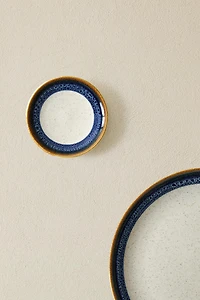 EARTHENWARE PLATE WITH CONTRAST RIM