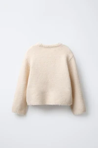 SATIN BOW KNIT JUMPER