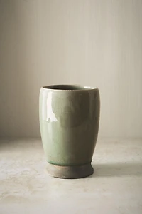 GREENISH TOOTHBRUSH HOLDER