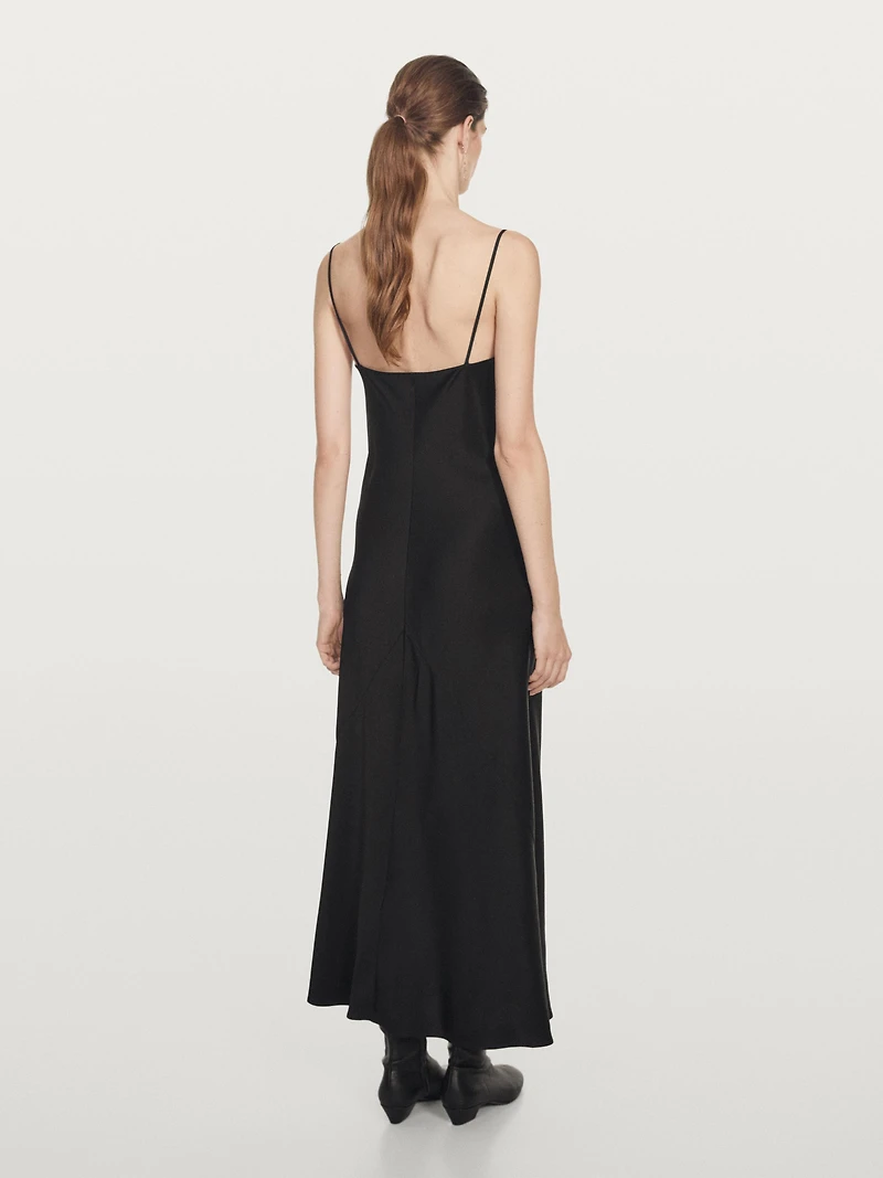 Long crepe camisole dress