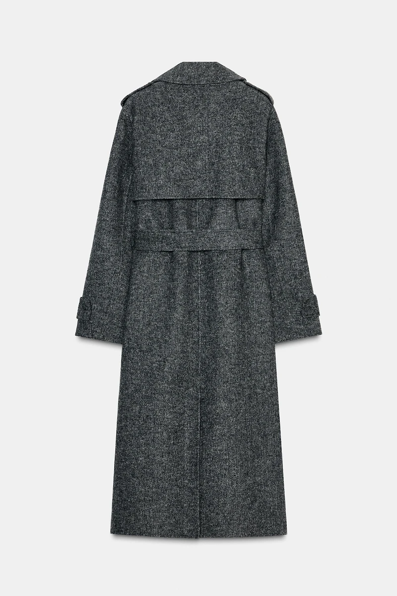 BELTED WOOL COAT