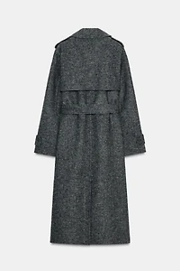 BELTED WOOL COAT