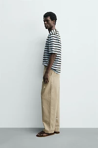 STRIPED COTTON KNIT T-SHIRT