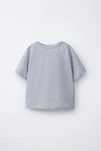 STRIPED RAGLAN SLEEVE T-SHIRT