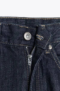 TRF HIGH WAIST STRAIGHT LEG JEANS WITH LOOP