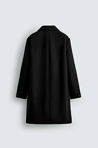 REGULAR FIT WOOL BLEND COAT