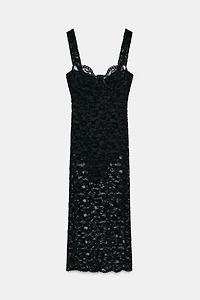 LACE MIDI DRESS