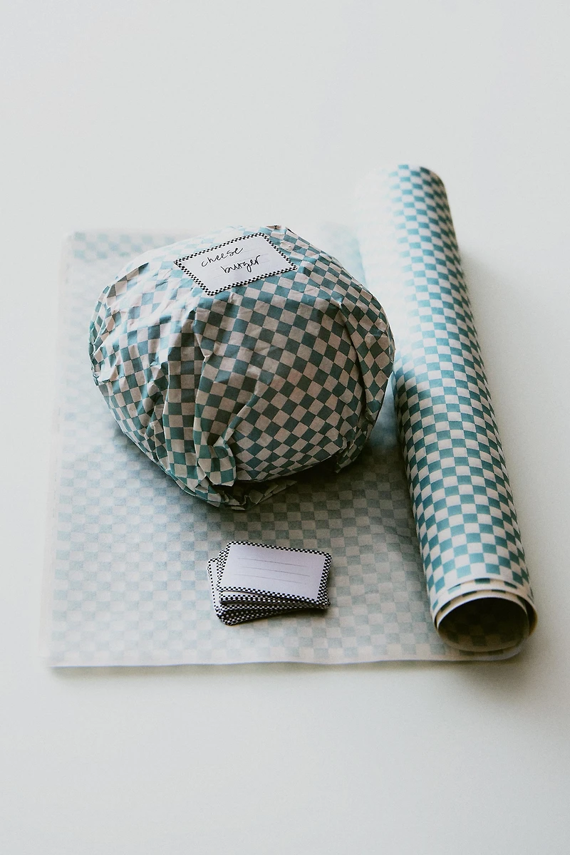 CHECKERED BURGER PAPER SET