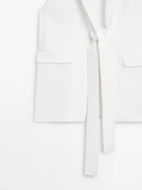 Smart waistcoat with bow detail - STUDIO